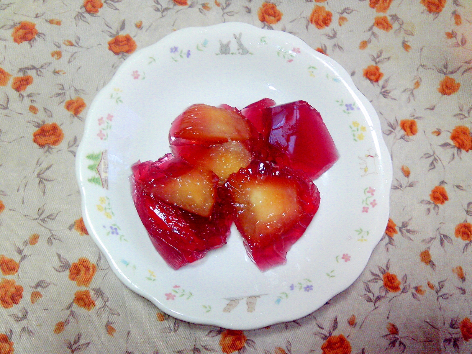簡単 赤しそジュースと桃のゼリー レシピ 作り方 By Neko6084 楽天レシピ