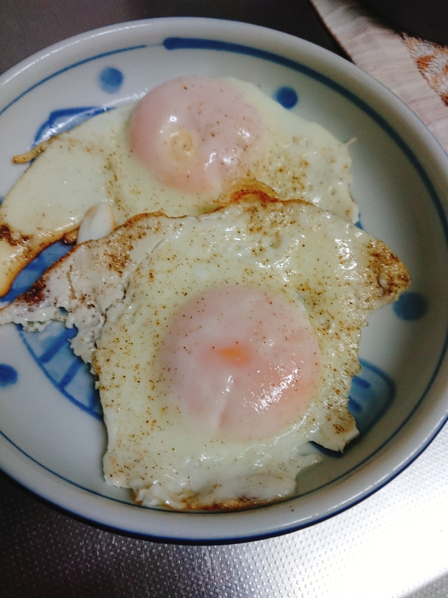 固い目玉焼きの作り方