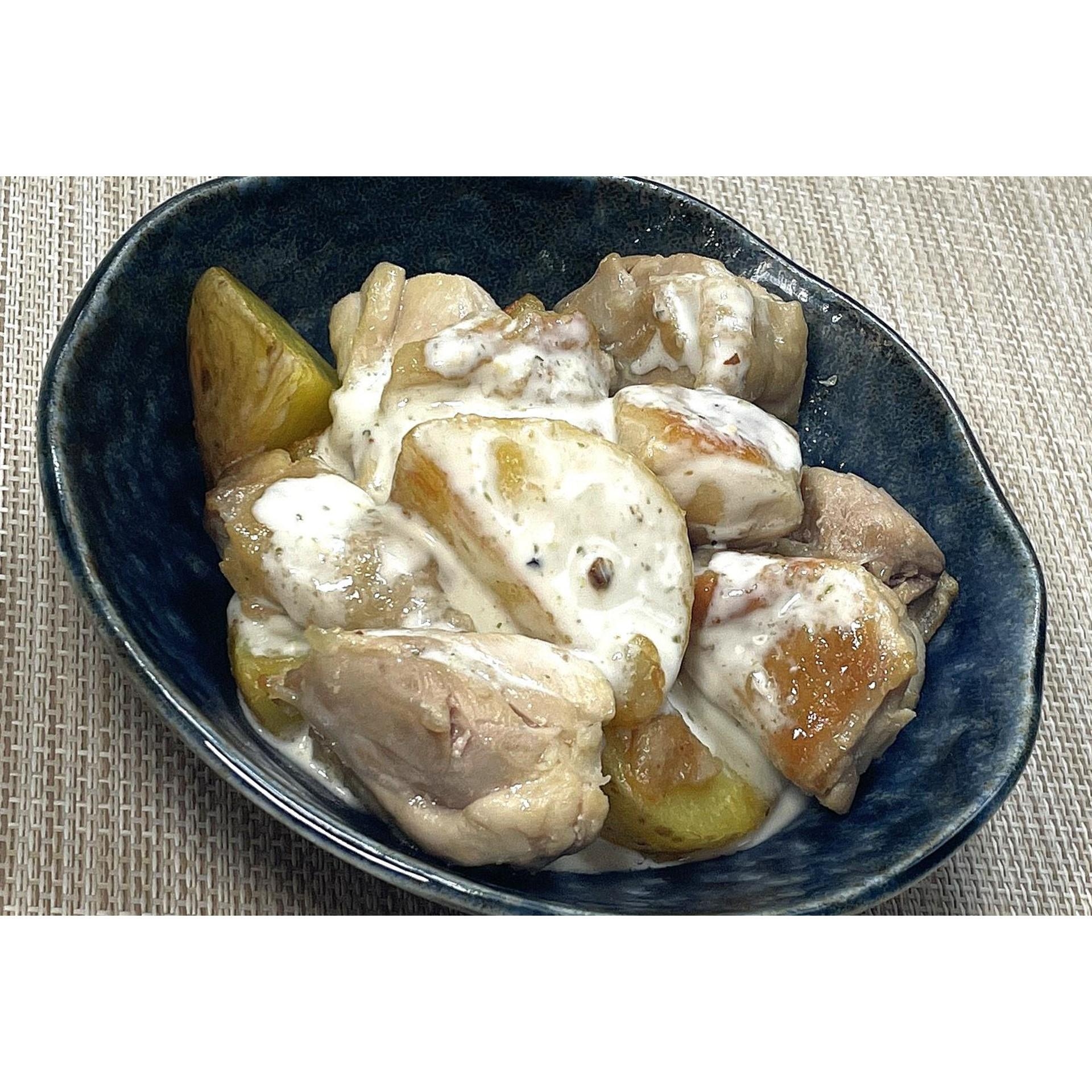 鶏肉とじゃがいものシーザーソース★動画あり★