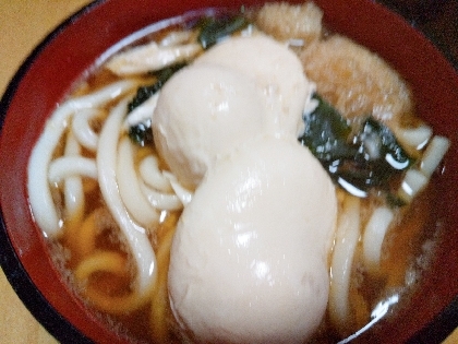 卵とほうれん草のうどん