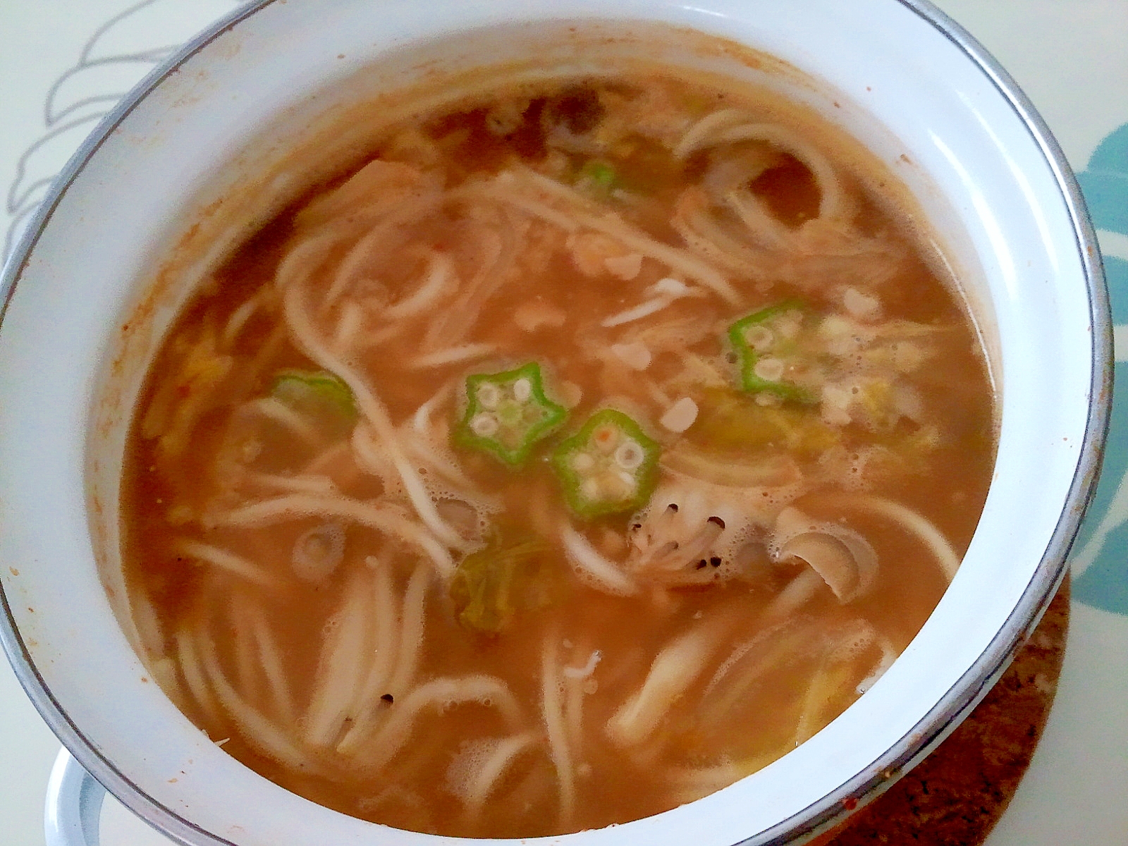 ねばねばキムチにゅうめん＋＋