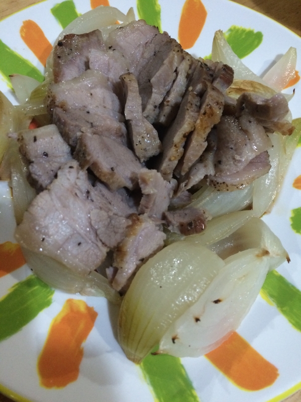 豚バラかたまり肉のオーブン焼き( ´ ▽ ` )