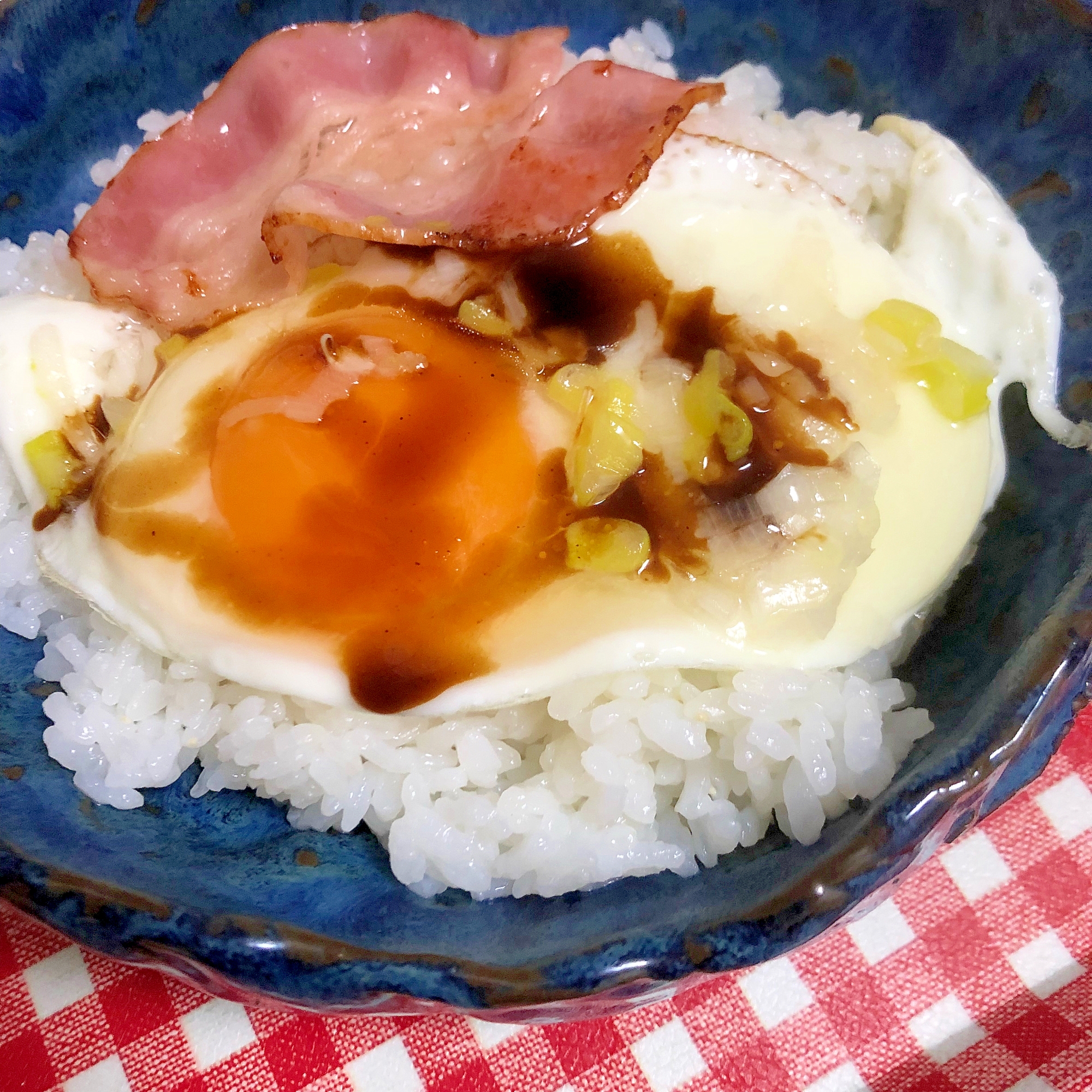 ネギの目玉焼きとベーコン丼 レシピ 作り方 By Thank You Good Bye 楽天レシピ