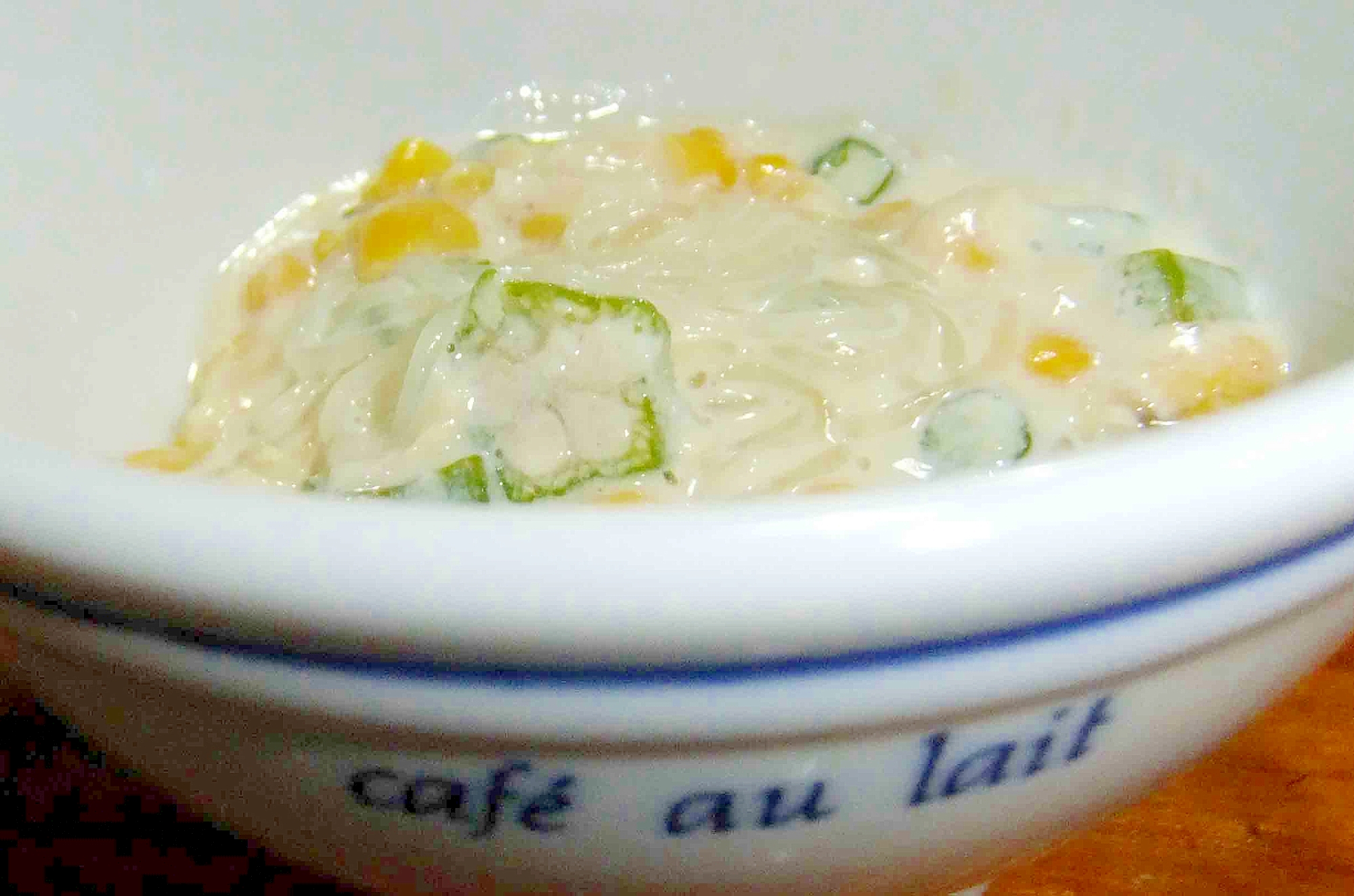 豆乳春雨スープ