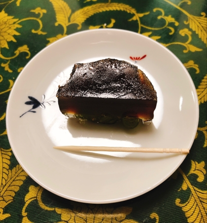 やさしい和菓子☆黒豆の寒天よせ