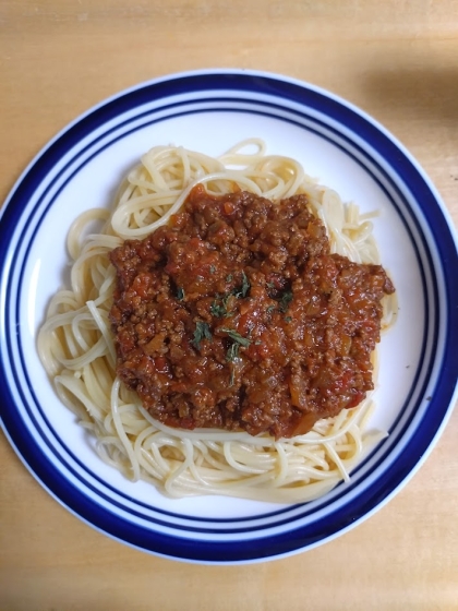 昭和の喫茶店風味なミートソーススパゲッティ
