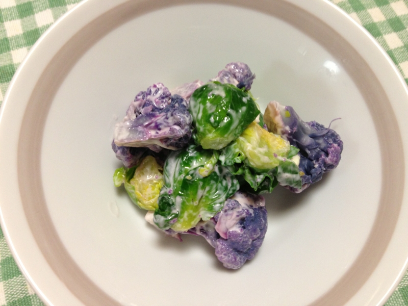 ブロッコリーと芽キャベツのサラダ レシピ 作り方 By ボンド子 楽天レシピ