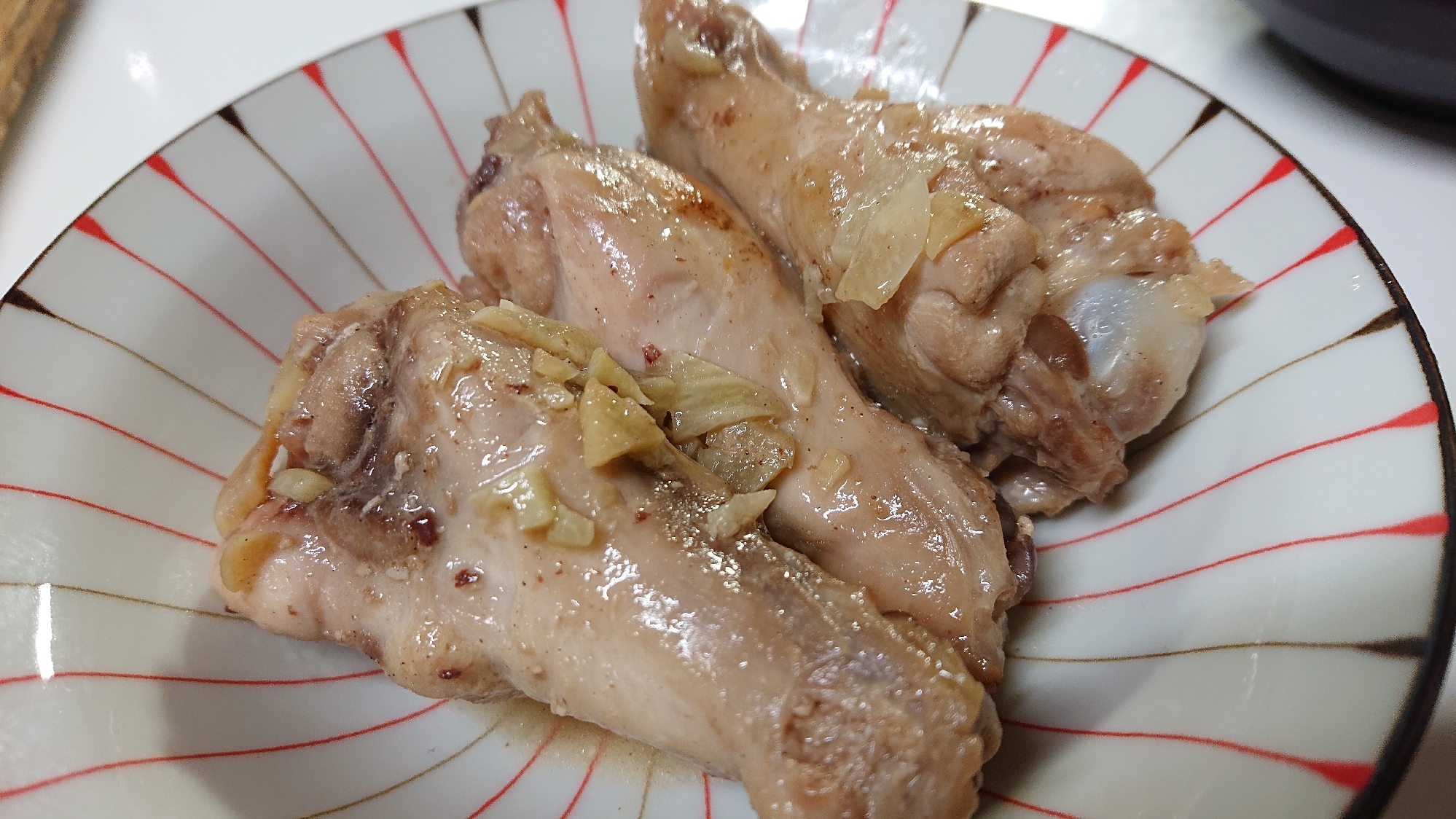 にんにくたっぷり☆手羽元照り焼き