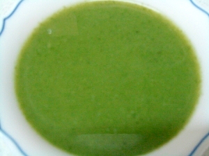 小松菜の乳なしポタージュ（スープメーカー使用）