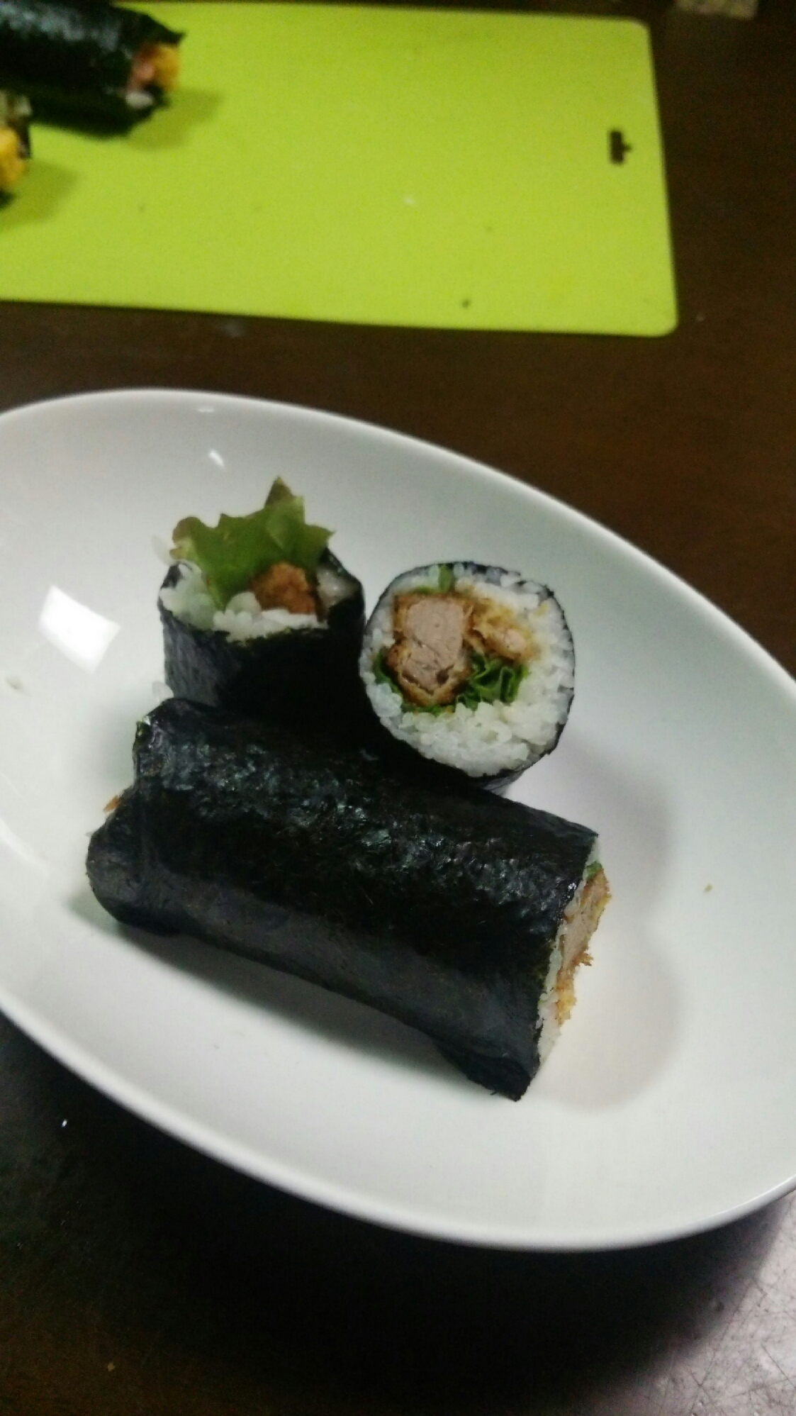 巻き寿司/トンカツ