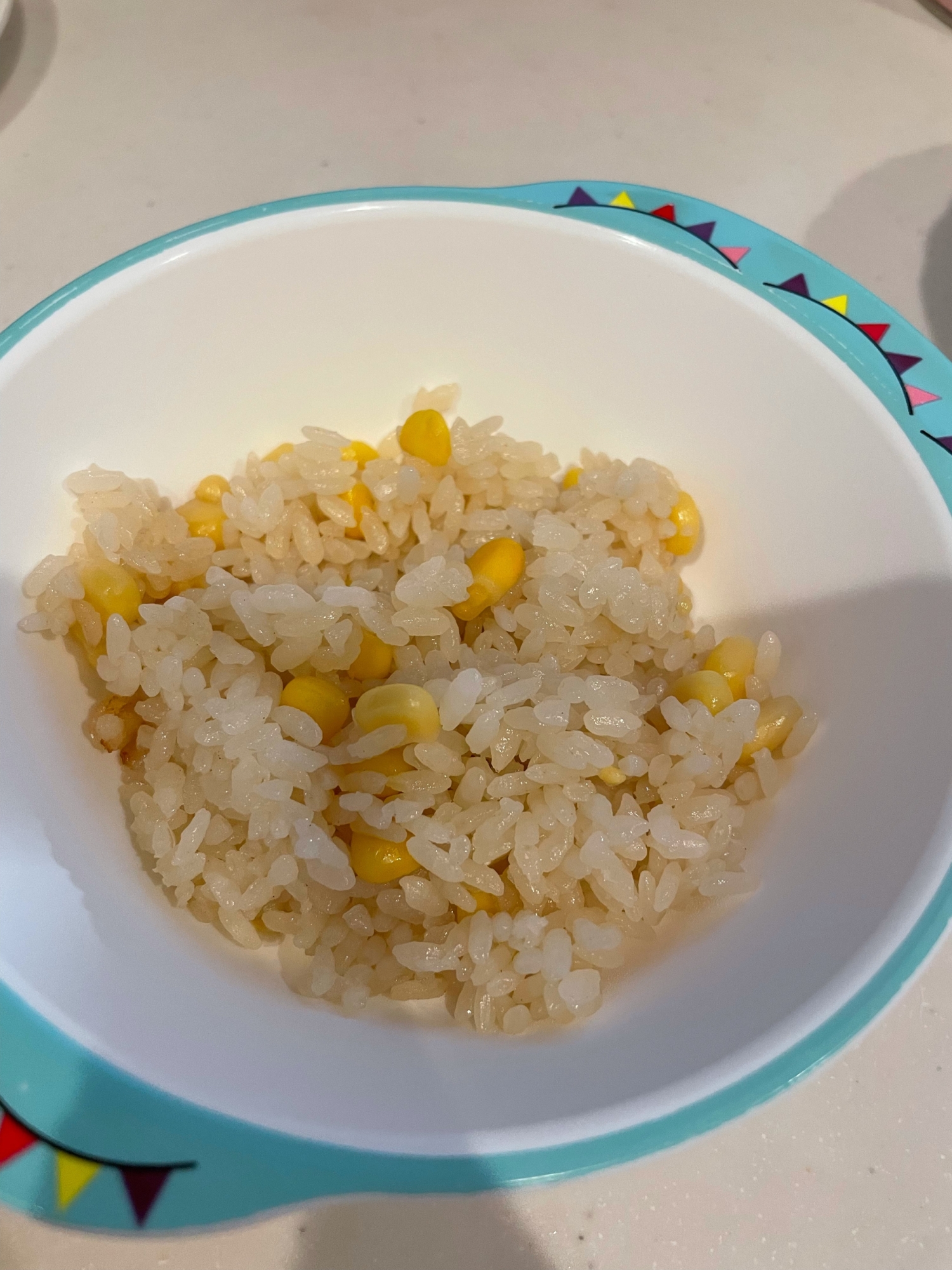 【幼児食】とうもろこしご飯