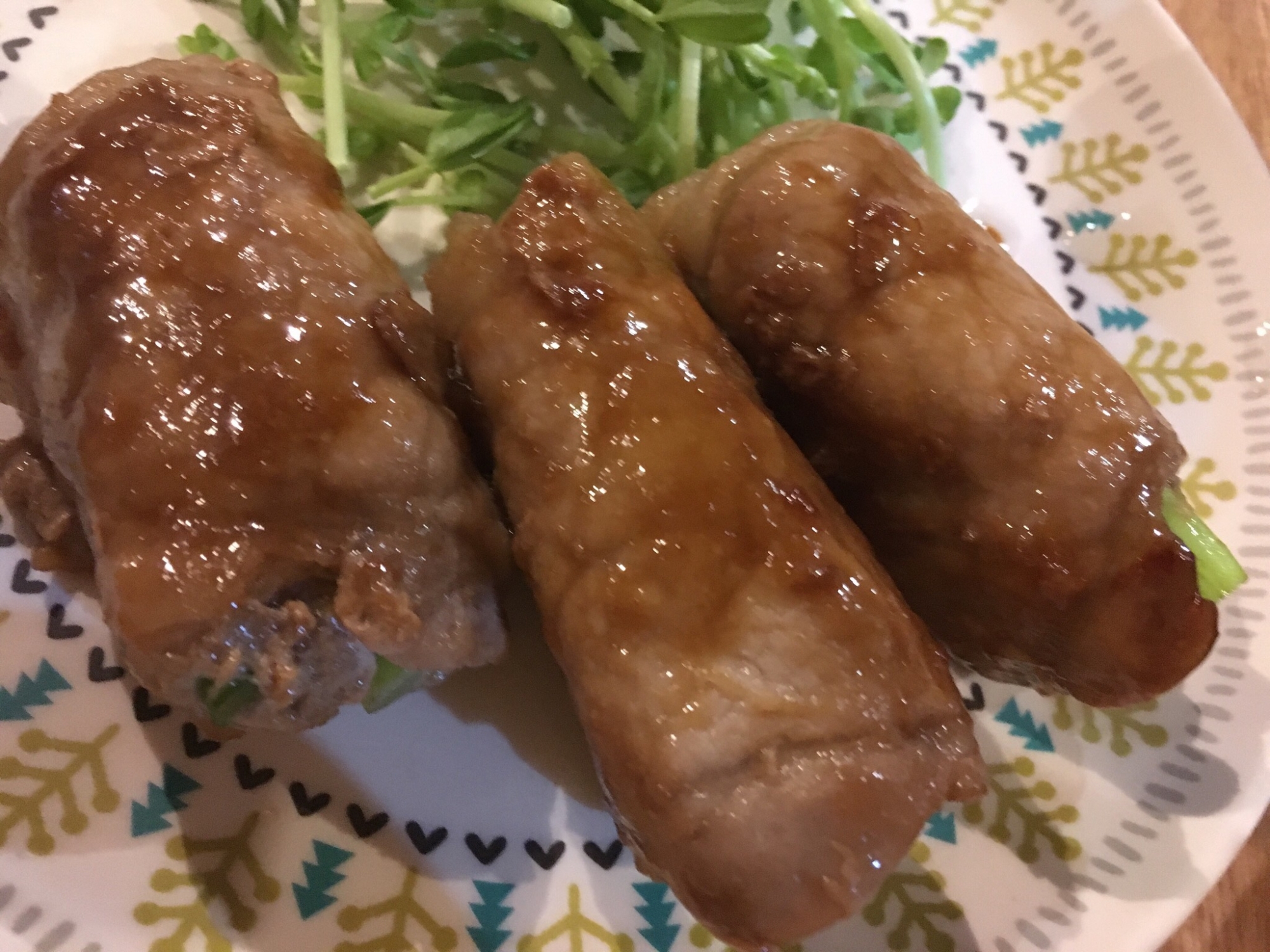 豚ピーマンロール照り焼き