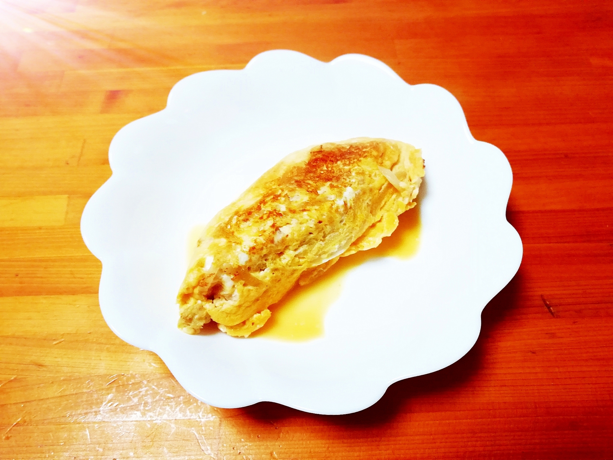 切り干し大根の煮物リメイク♪お麩入り和風オムレツ