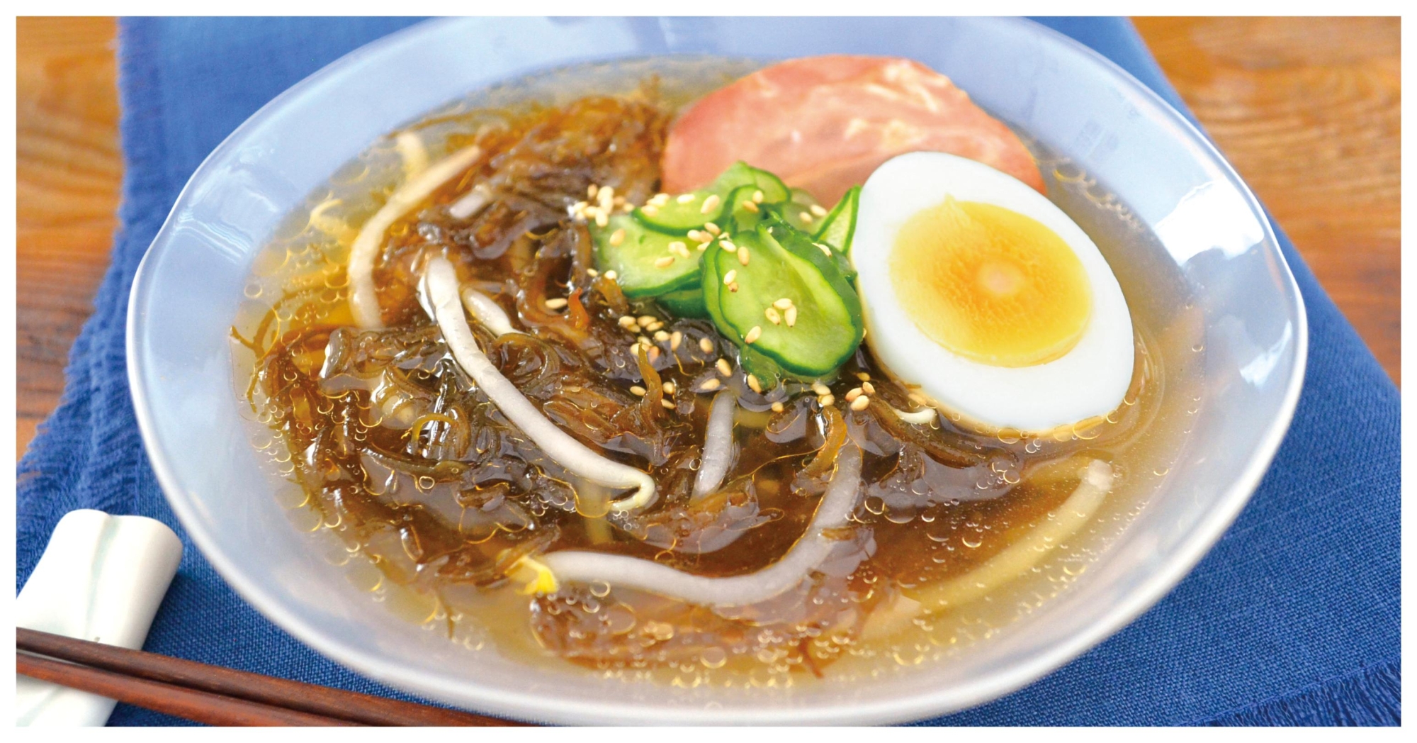 もずくの冷やしラーメン風