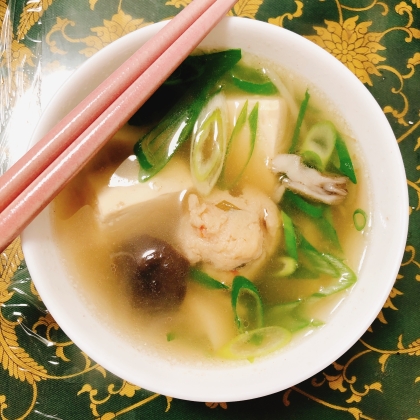 シャンタンで☆鶏肉の水炊き