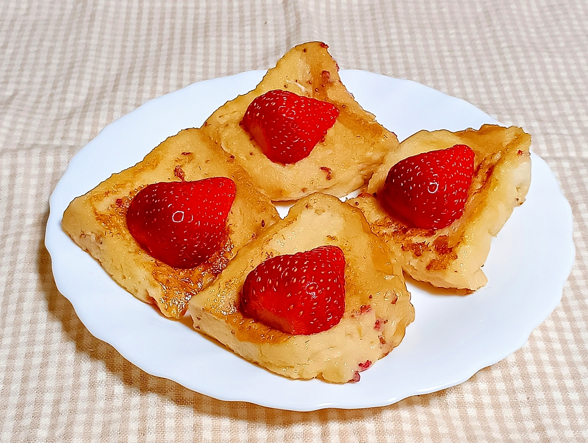 簡単❤いちごヨーグルトでフレンチトースト