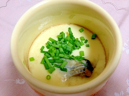 冷凍牡蠣で簡単茶碗蒸し