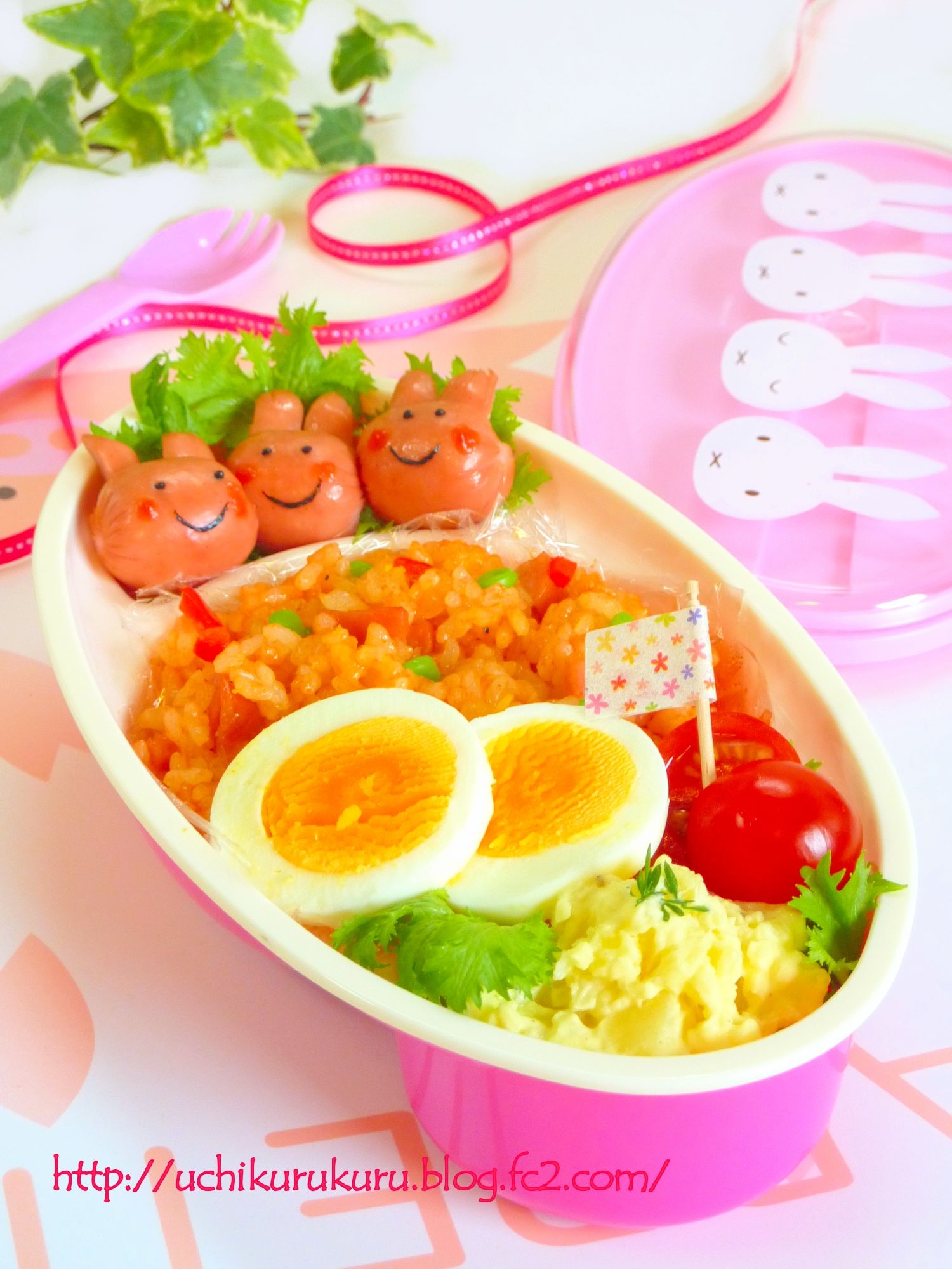 丸いウィンナーで 3匹のうさぎさん キャラ弁 レシピ 作り方 By うちくるくる 楽天レシピ 丸いウィンナーで 3匹のうさぎさん キャラ弁 レシピ 作り方 By うちくるくる 楽天レシピ
