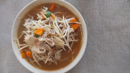 家にある野菜で味噌ラーメン