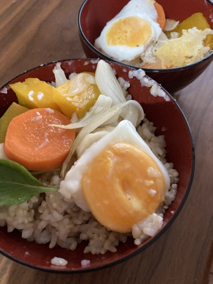 レンジで簡単！目玉焼き丼☆