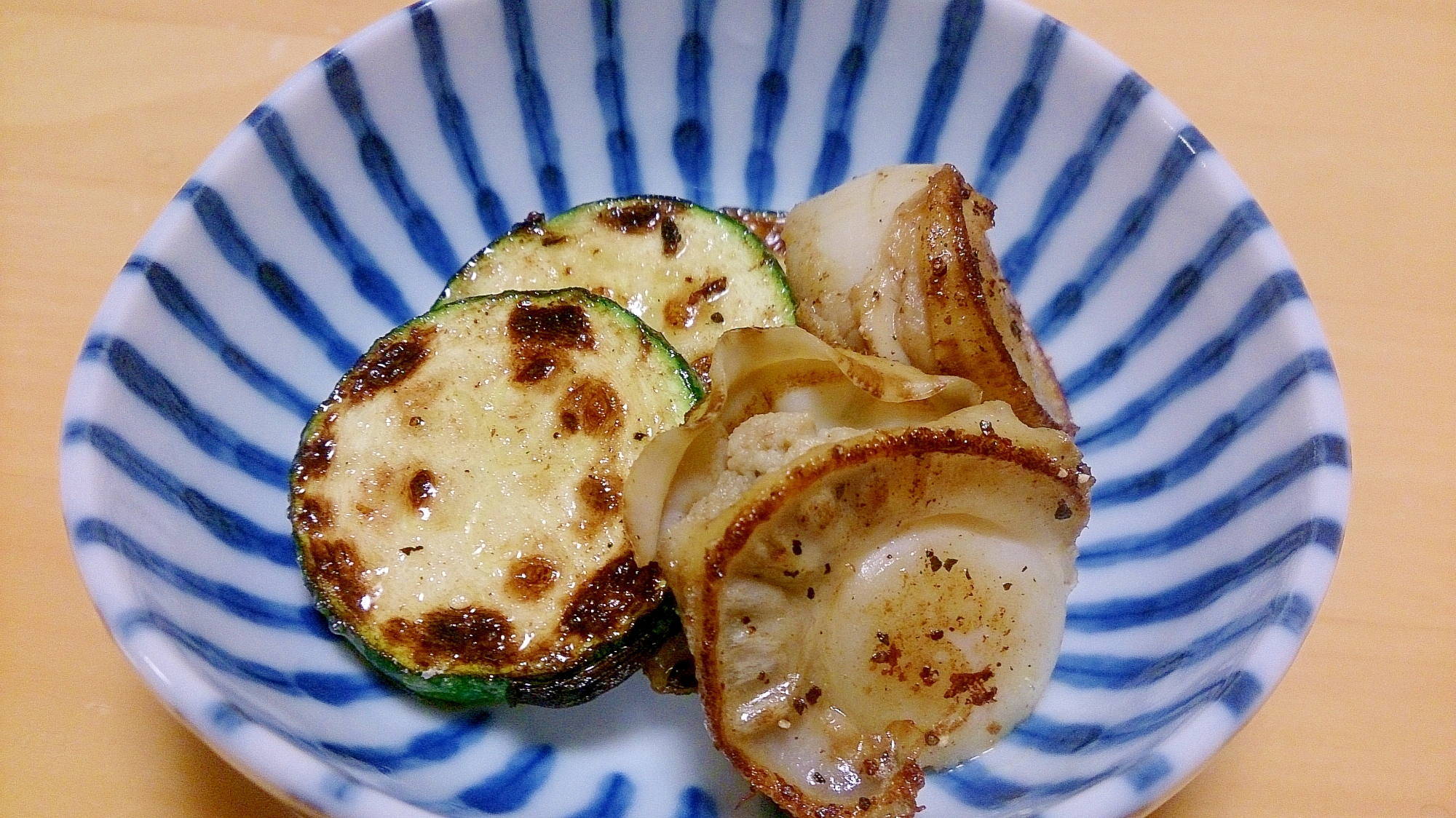 ズッキーニとベビーホタテのバター炒め お弁当に レシピ 作り方 By ぼーずの母ちゃん 楽天レシピ