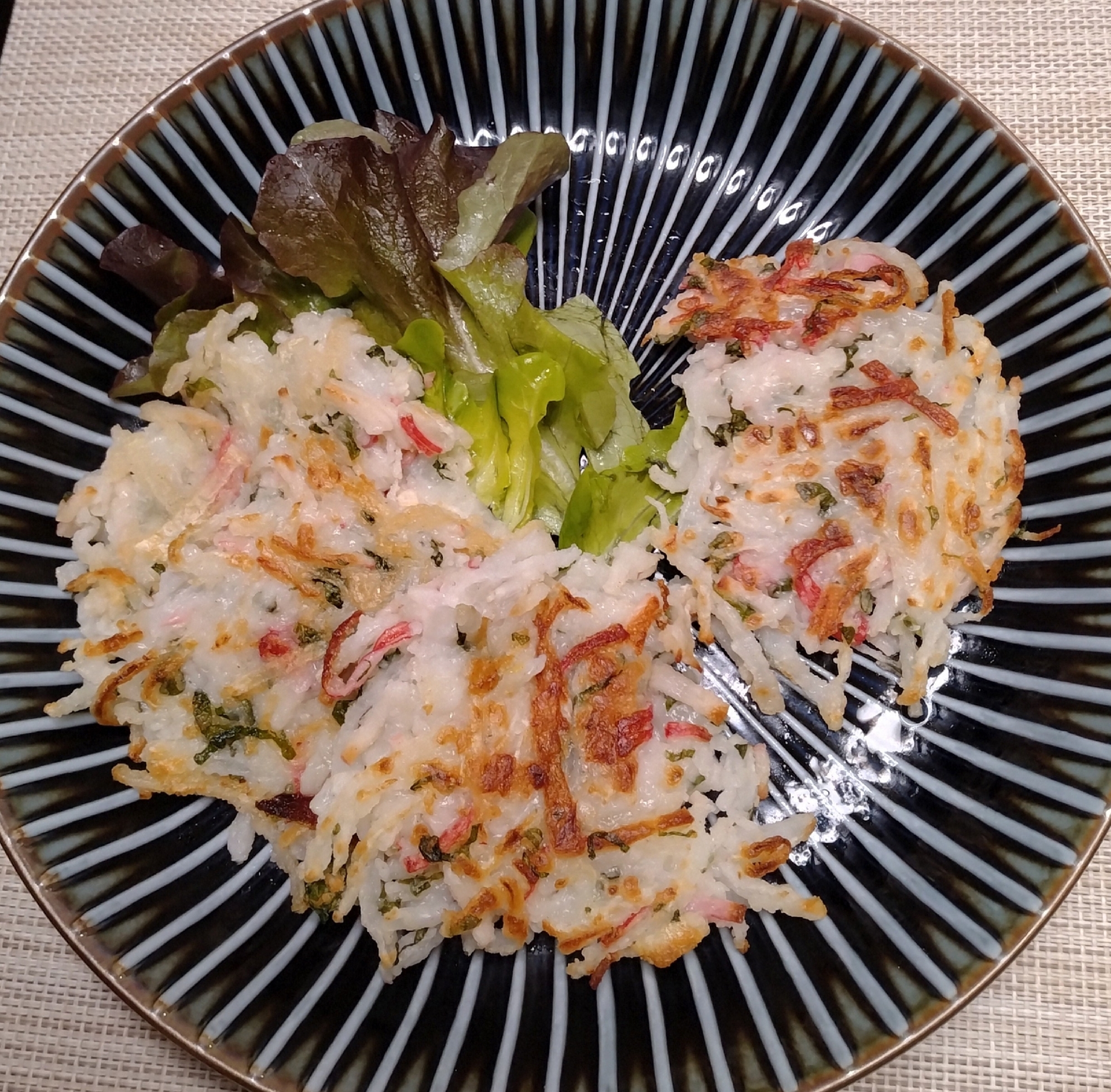 大根と米粉のモチモチ食感のチヂミ