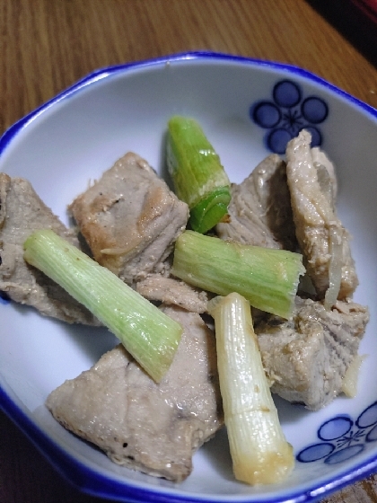 ネギも一緒に炒めました。美味しかったです。