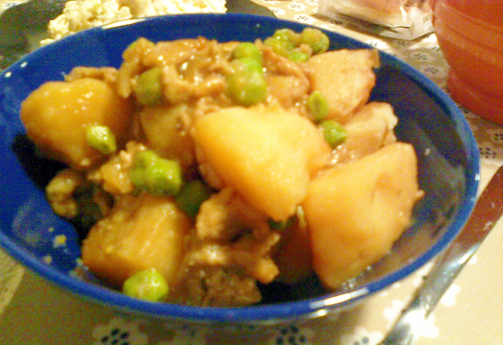 ジャガイモと豚肉の生姜甘辛煮