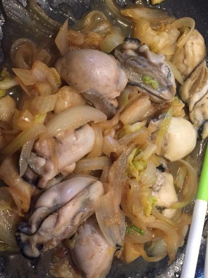 牡蠣と野菜のオイスターソース炒め