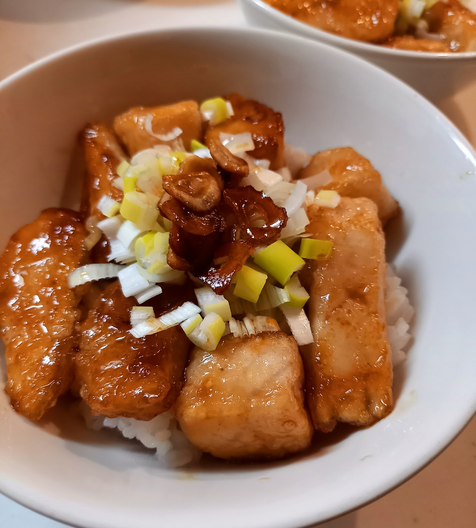 メカジキの甘辛ガーリックソテー丼