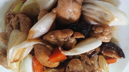鶏肉と長ネギの焼き鳥風