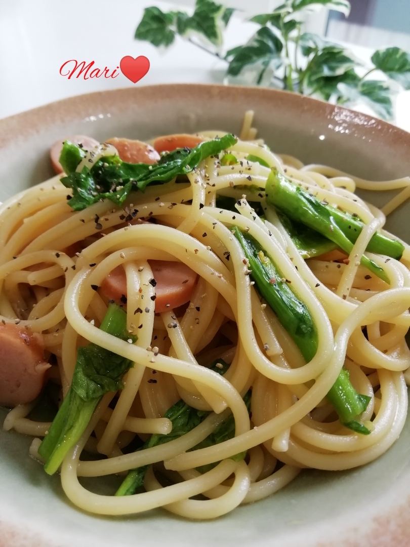 菜の花とウインナーのパスタ レシピ 作り方 By Mariまり 楽天レシピ 菜の花とウインナーのパスタ レシピ 作り方 By Mariまり 楽天レシピ