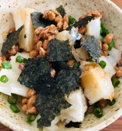 あっさり☆のり納豆餅