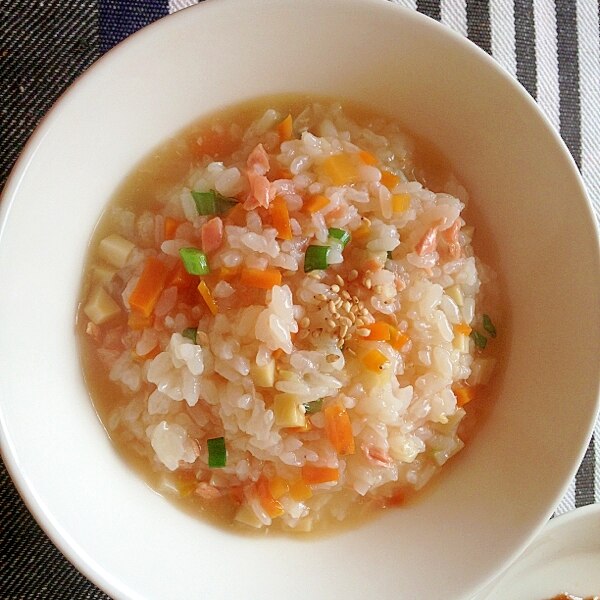 鮭フレークでぽかぽかお粥 レシピ 作り方 By みーすけ5481 楽天レシピ 鮭フレークでぽかぽかお粥 レシピ 作り方 By みーすけ5481 楽天レシピ
