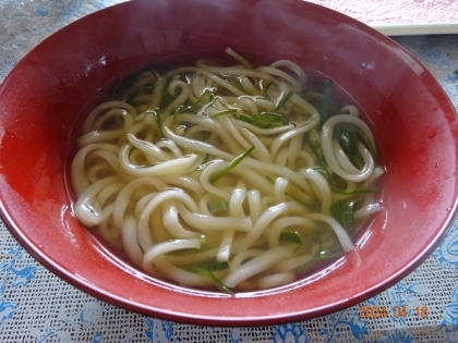 簡単で美味しい素うどん