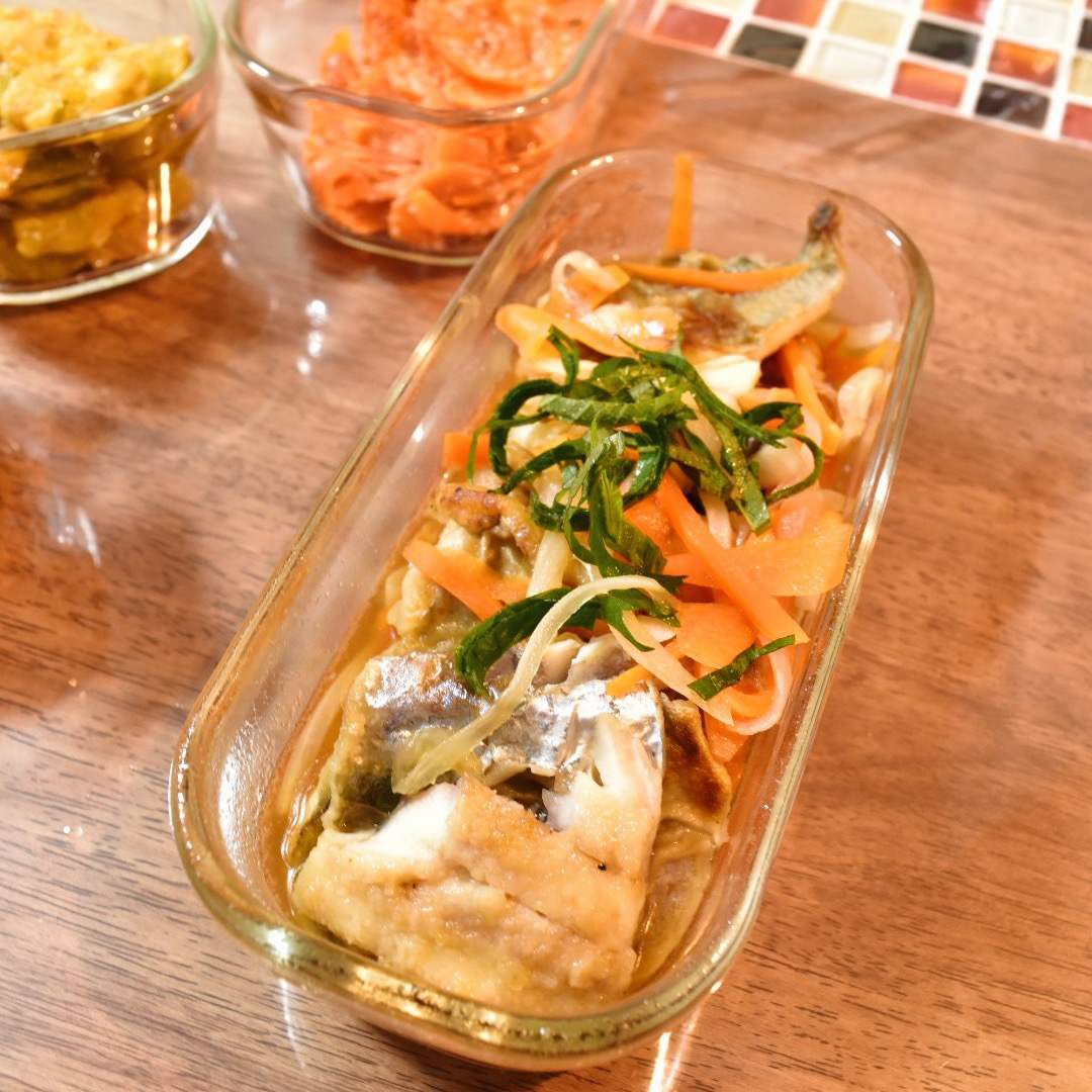 フライパンで揚げ焼き!鯵の南蛮漬け