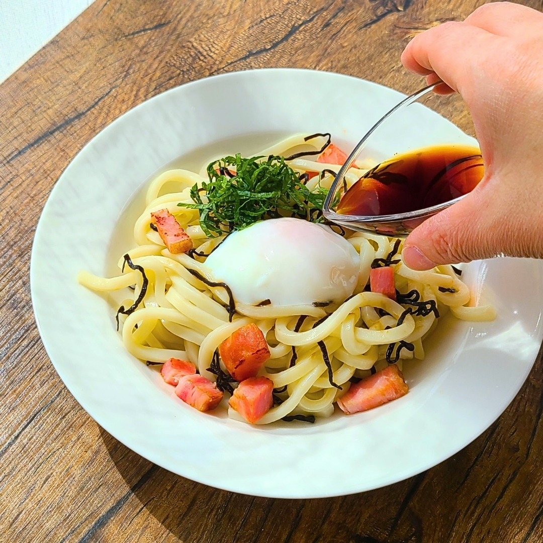 まかない釜玉うどん