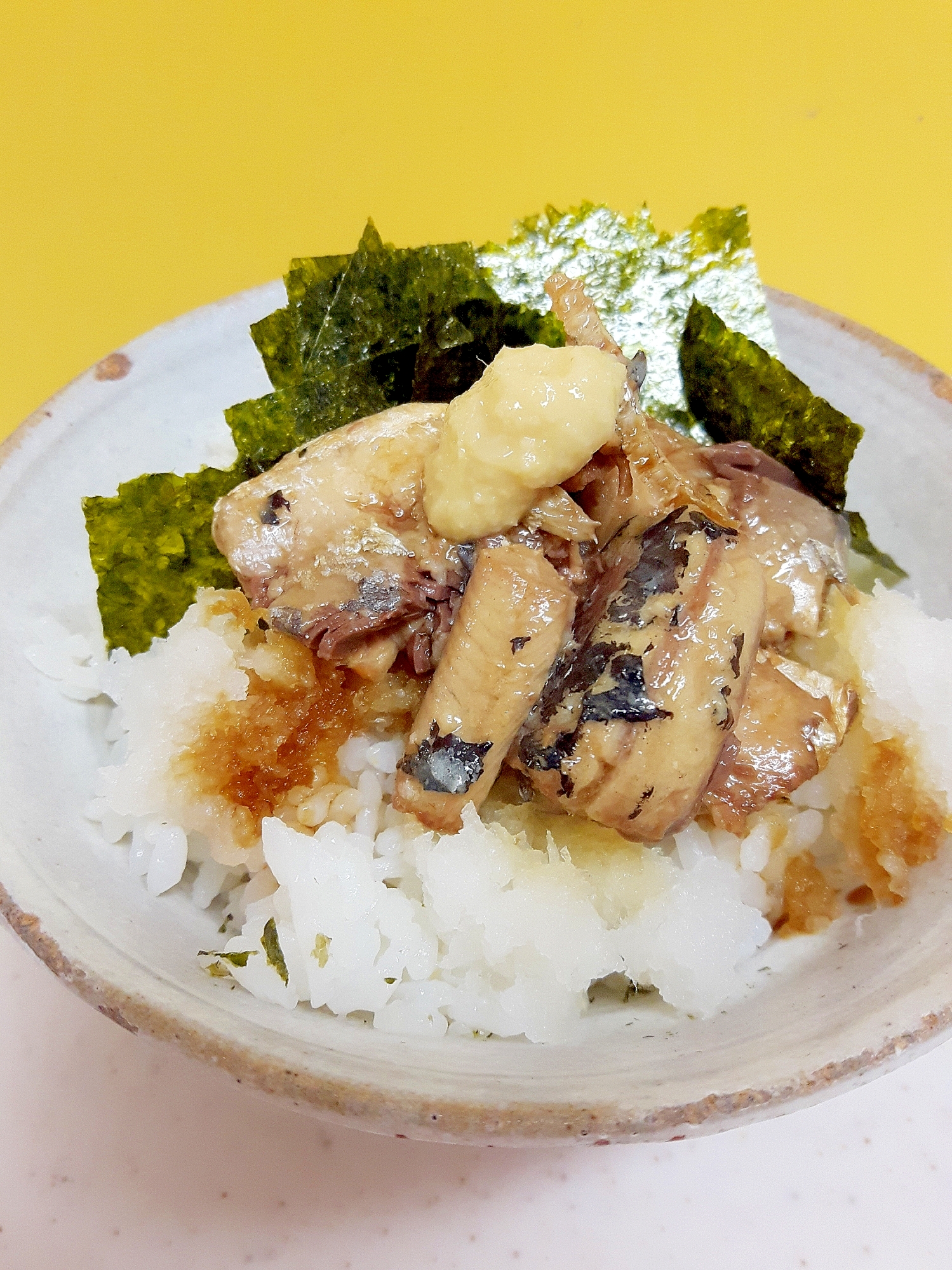 簡単ヘルシー！(^^)いわし缶と大根おろしの丼♪