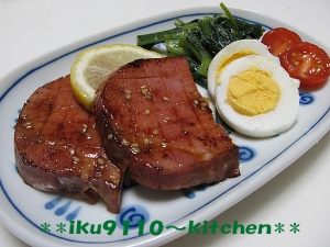 簡単 厚切りハムステーキ レシピ 作り方 By イク9110 楽天レシピ 簡単 厚切りハムステーキ レシピ 作り方 By イク9110 楽天レシピ