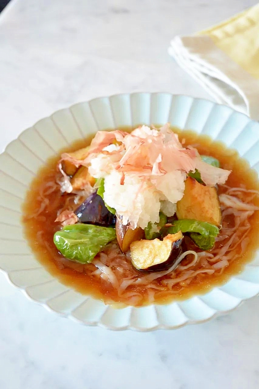 ゼンヌードルの夏野菜冷やし麺