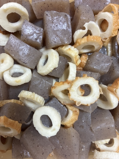 かさ増しにチクワを入れてみました！甘いお味噌がとっても美味しいです！