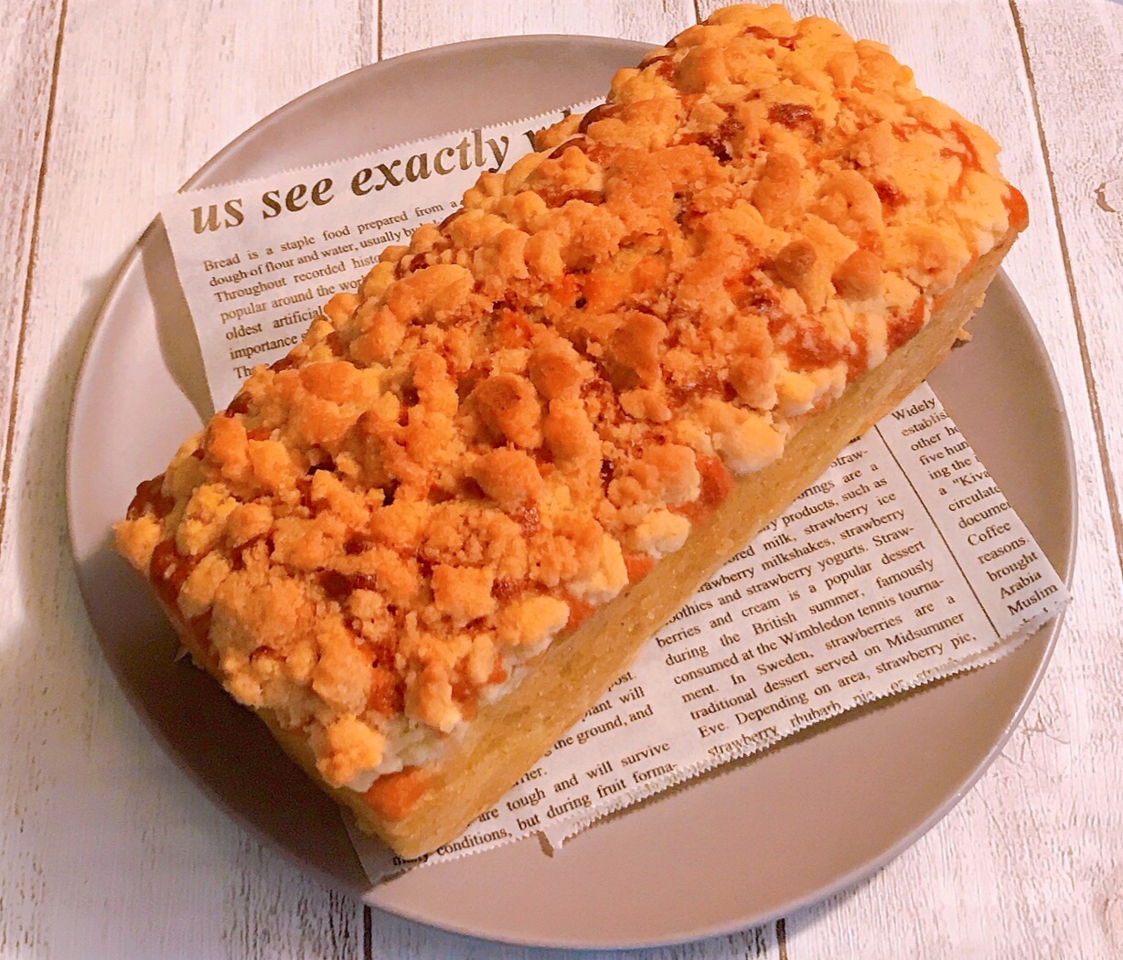 りんごとクルミのクランブルパウンドケーキ レシピ 作り方 By Tai 楽天レシピ