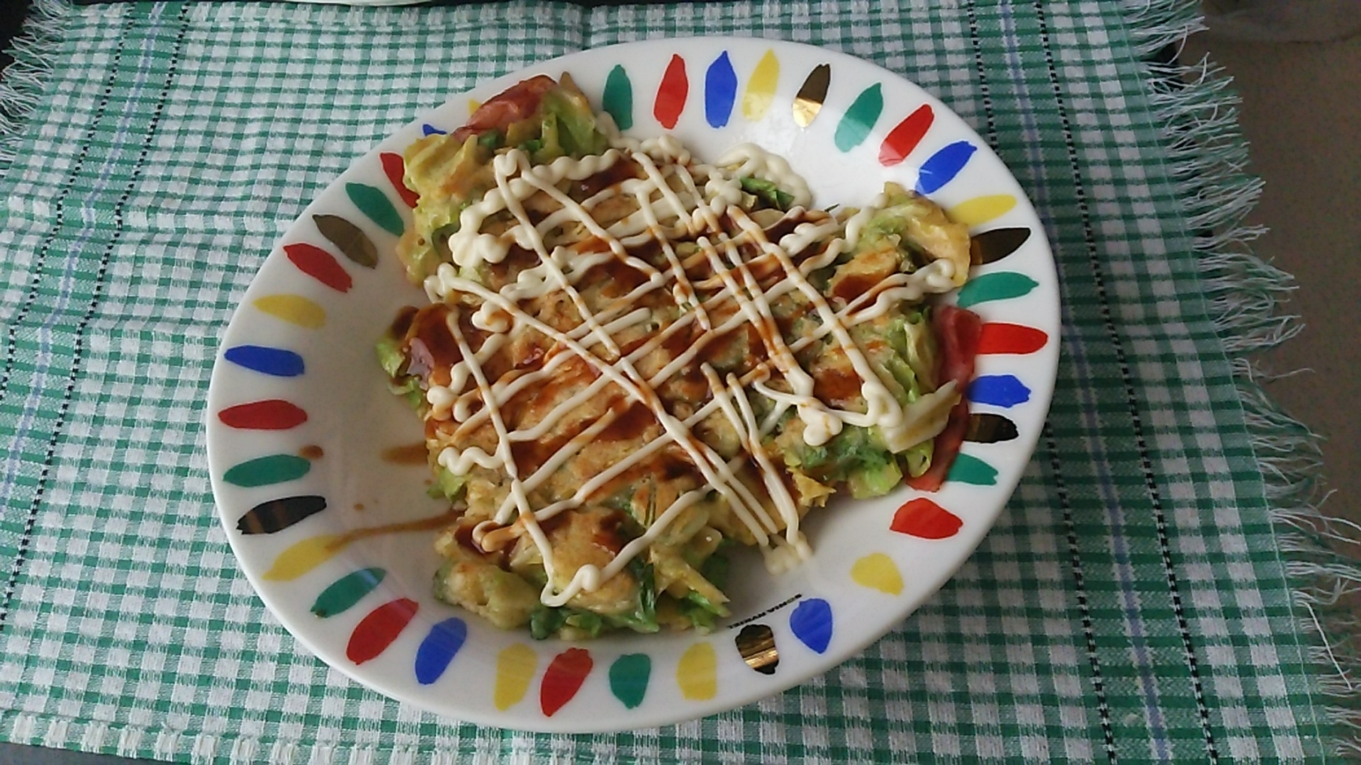 余り物で！たこ焼きの粉でお好み焼き