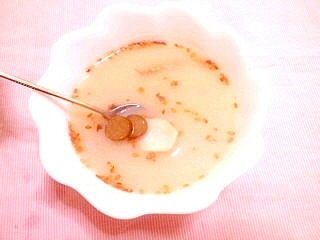 さといもとごぼうの豆乳味噌スープ