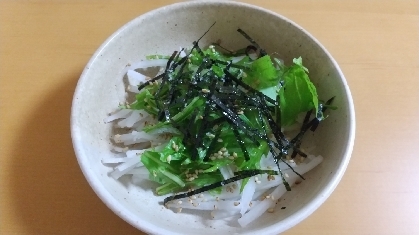 大根と水菜があったので作りました。お塩の味でさっぱりと美味しかったです！