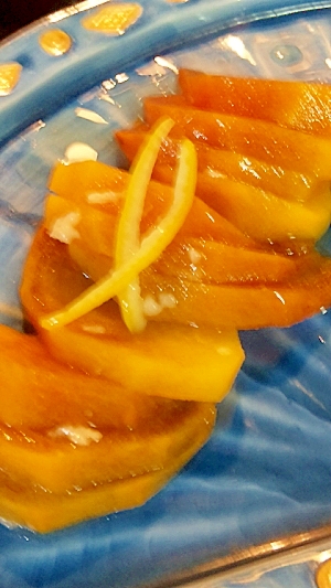 マルコメ生塩麹を使った柿のホットデザート