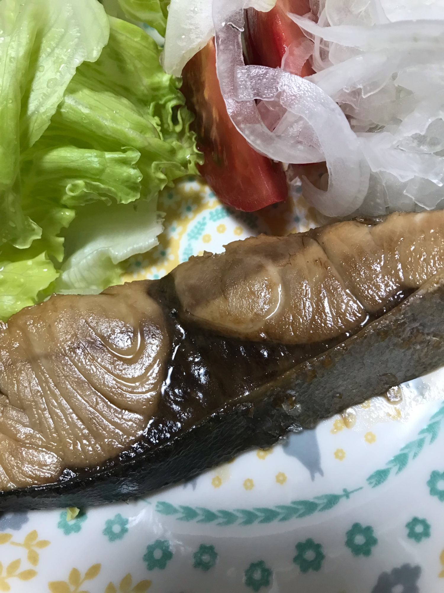 フライパンでブリの照り焼き