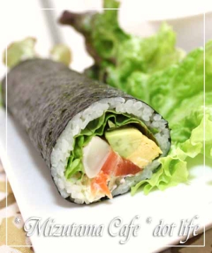 節分●恵方巻き●サーモンホタテアボカドで女子好き!