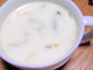 葱の和風クリームスープ