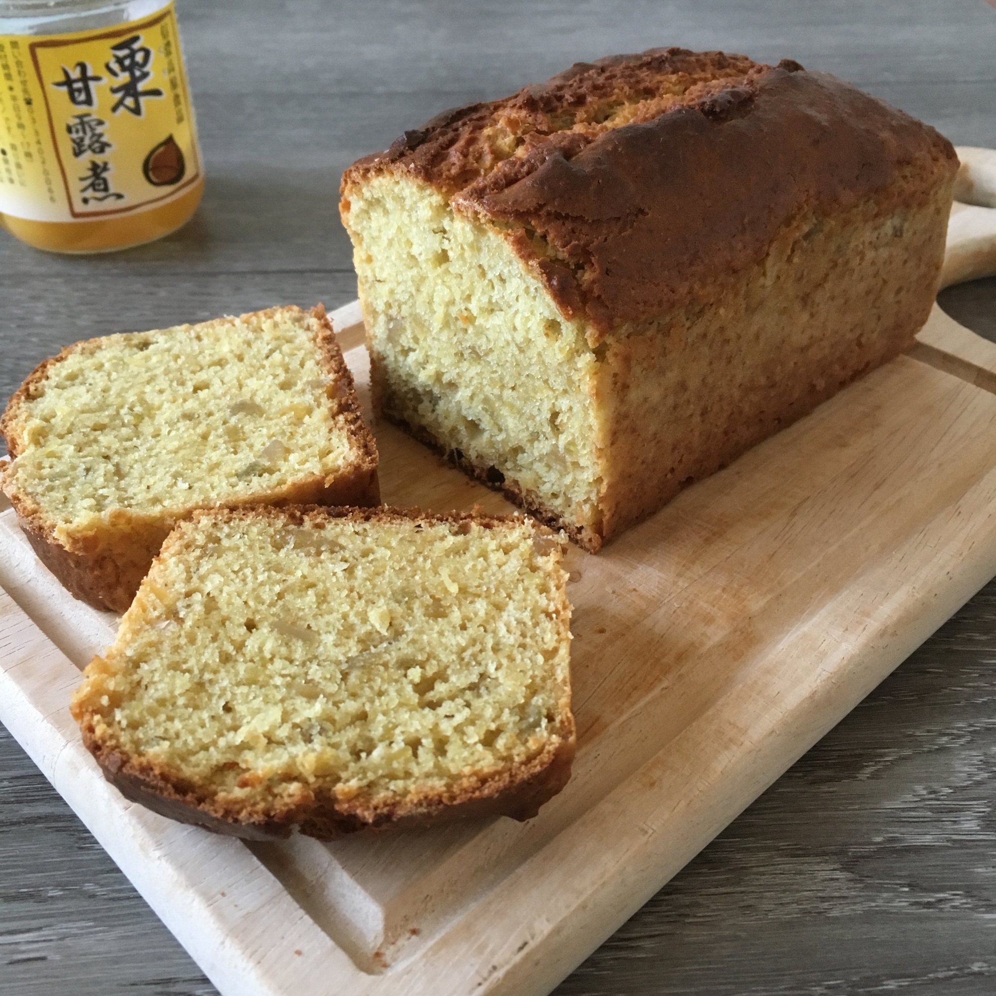 おせちリメイク♪栗きんとんパウンドケーキ♪